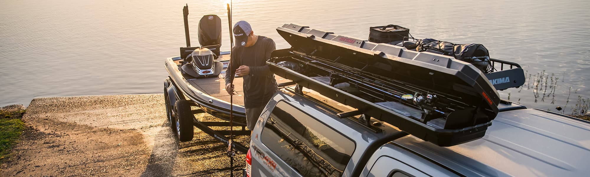 Enclosed Fishing Pole Racks